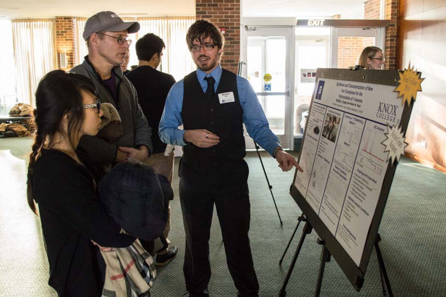Student-driven, independent research presentations and creative endeavors are featured at the Horizons event at Knox.