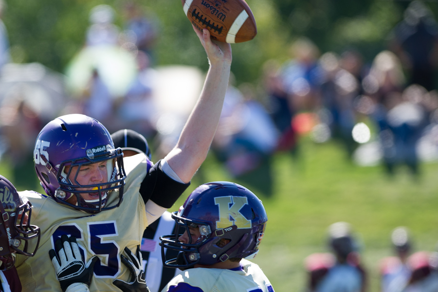 Jacob Paul gets a fumble recovery in the 2014 Lincoln Bowl