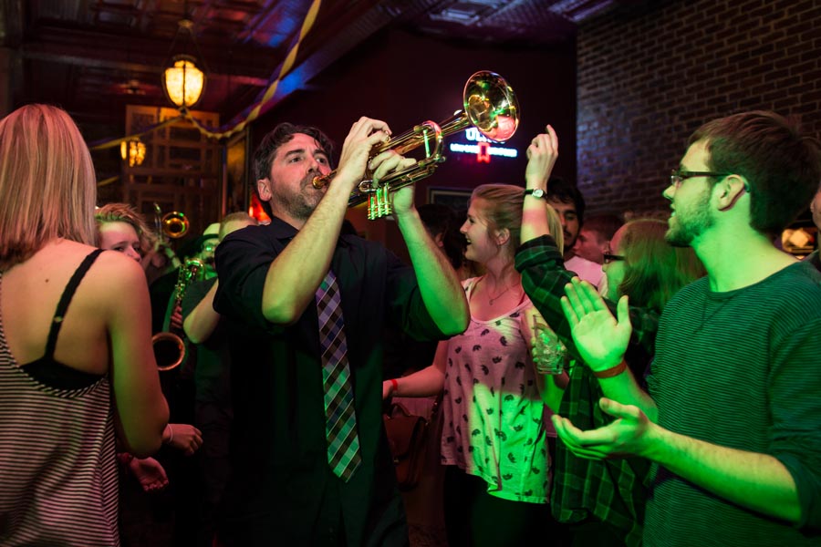 Lowdown Brass Band at the Knox-Rootabaga Jazz Festival.
