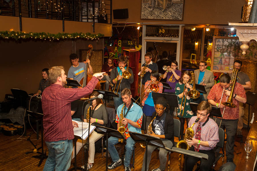 Alumni Big Band at the Knox-Rootabaga Jazz Festival.