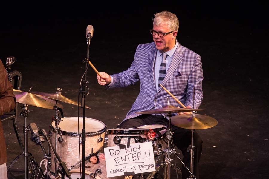 Renowned jazz drummer Matt Wilson, guest artist for the 2015 Mirza Jazz Residency at Knox College.