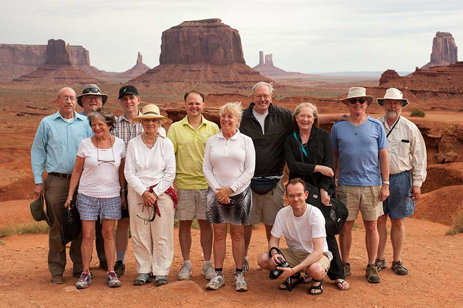 Participants of the "Tour the American Southwest" alumni trip.