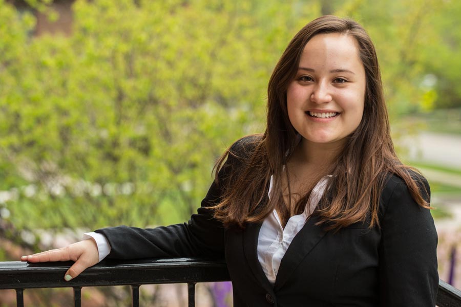 Tawni Sasaki '16 is one of three Knox College students selected for a Fulbright in 2016