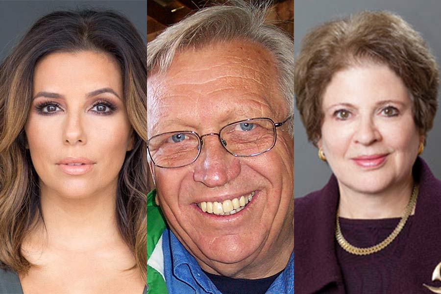 Actress, producer, and philanthropist Eva Longoria; Wes Jackson, a leader in the international sustainable agricultural movement; and Ambassador Fay Hartog Levin, a distinguished fellow at the Chicago Council on Global Affairs.