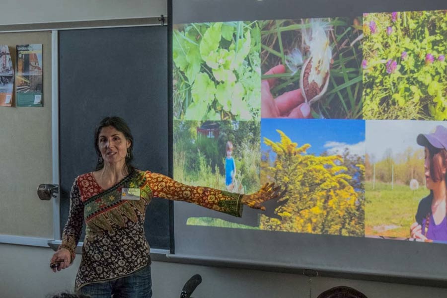 A speaker leads a workshop at the 2017 Prairie Fire Bioneers Conference. 