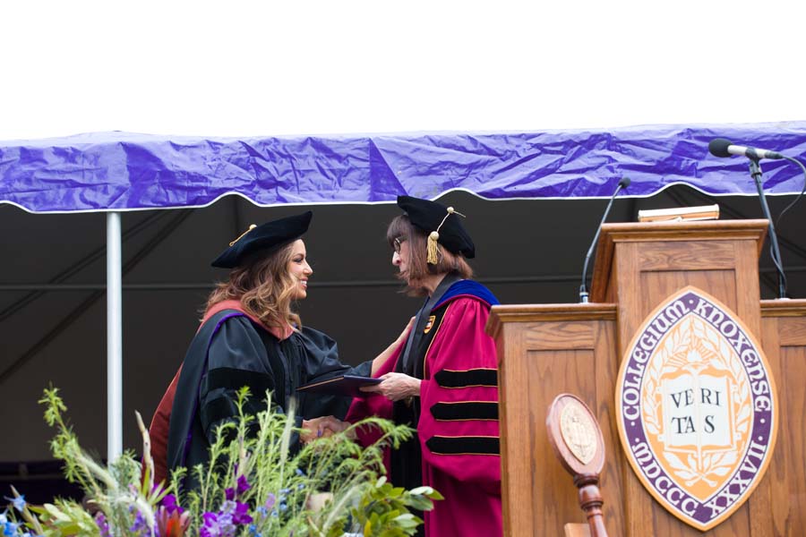 Eva Longoria, award-winning actor, producer, and philanthropist, was awarded the degree of Doctor of Fine Arts at Knox College Commencement 2017.
