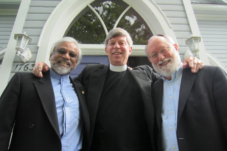 Rabbi Ted Falcon, Pastor Don Mackenzie, and Imam Jamal Rahman