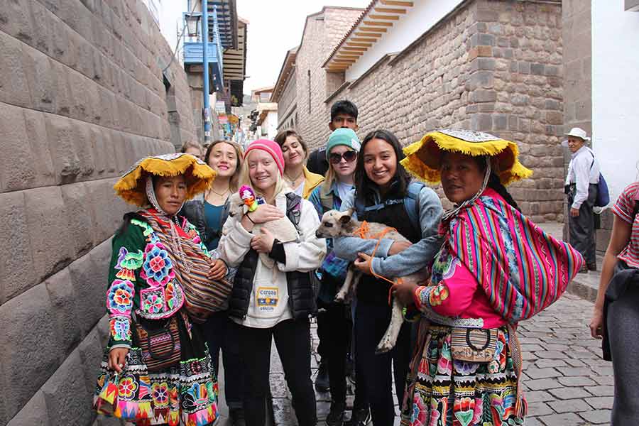 Students spend two weeks in Peru after taking a course on Andean culture. 