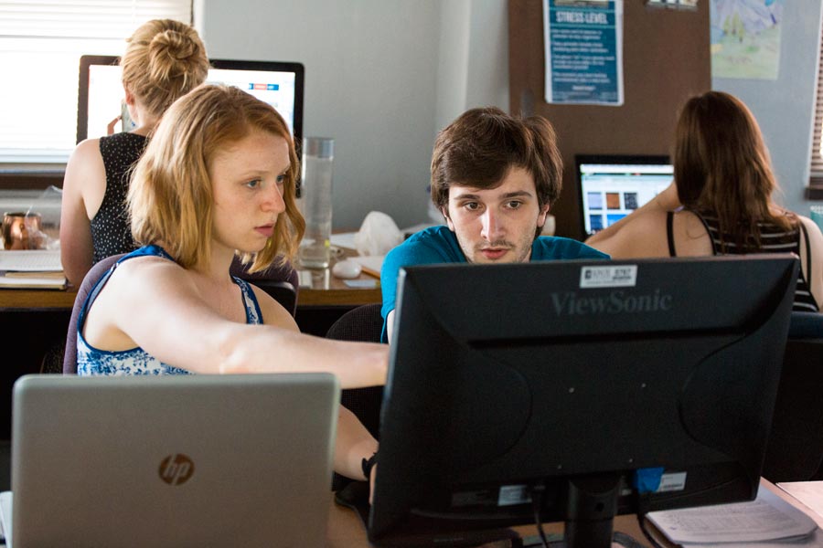 Chart Air team members at work during StartUp Term 2017