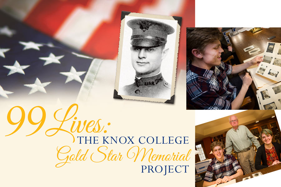 Poster for "99 Lives: The Knox College Gold Star Memorial Project"
