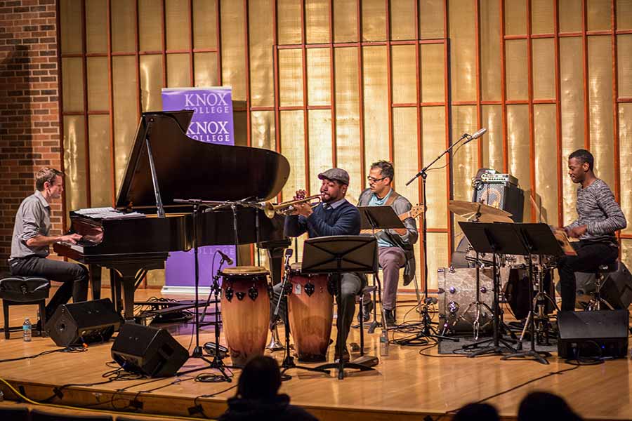 CALJE (The Chicago Afro-Latin Jazz Ensemble) performs in Knox College's Kresge Recital Hall.