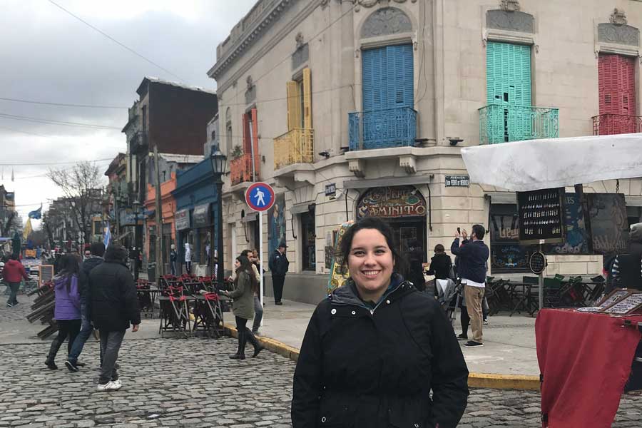 Perez in the Plaza de San Martin