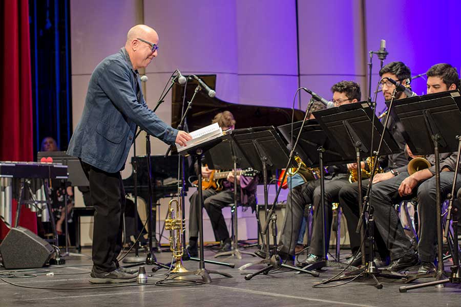 Steven Bernstein during Mirza Jazz Residency at Knox College