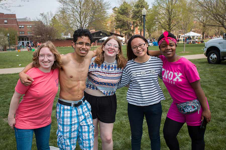 Knox students celebrate Flunk Day 2018, which took place on Wednesday, May 2.
