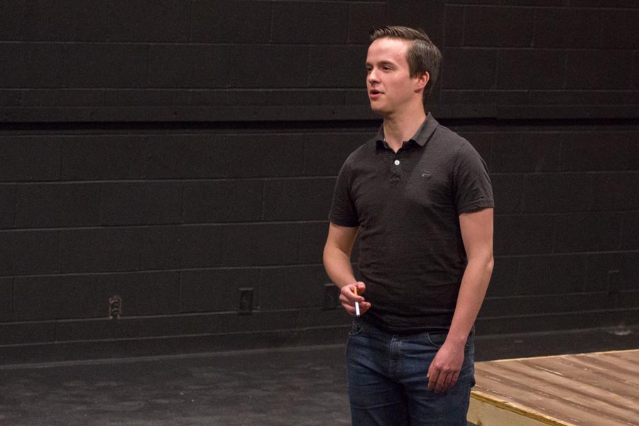 Knox College students rehearsing The Glass Menagerie by Tennessee Williams