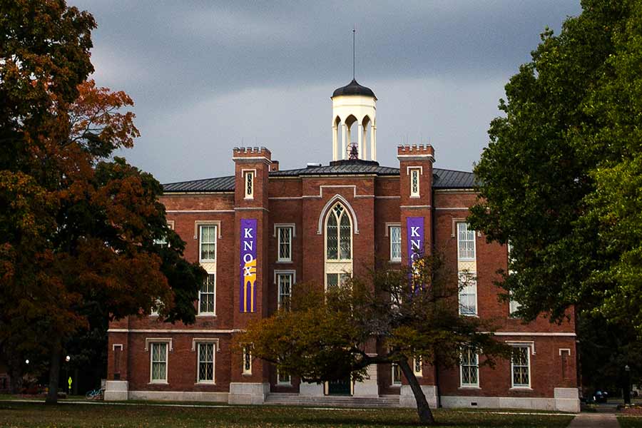 Old Main on the Knox College campus.