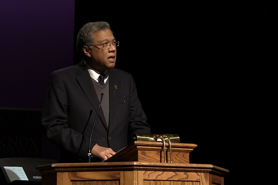 Dr. Martin Luther King Jr. "showed us how to be better citizens,” Konrad Hamilton, Burkhardt Distinguished Chair in History, said in the King Day 2019 Winter Term Convocation address.