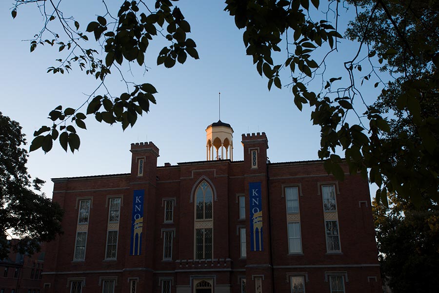 Old Main at dusk