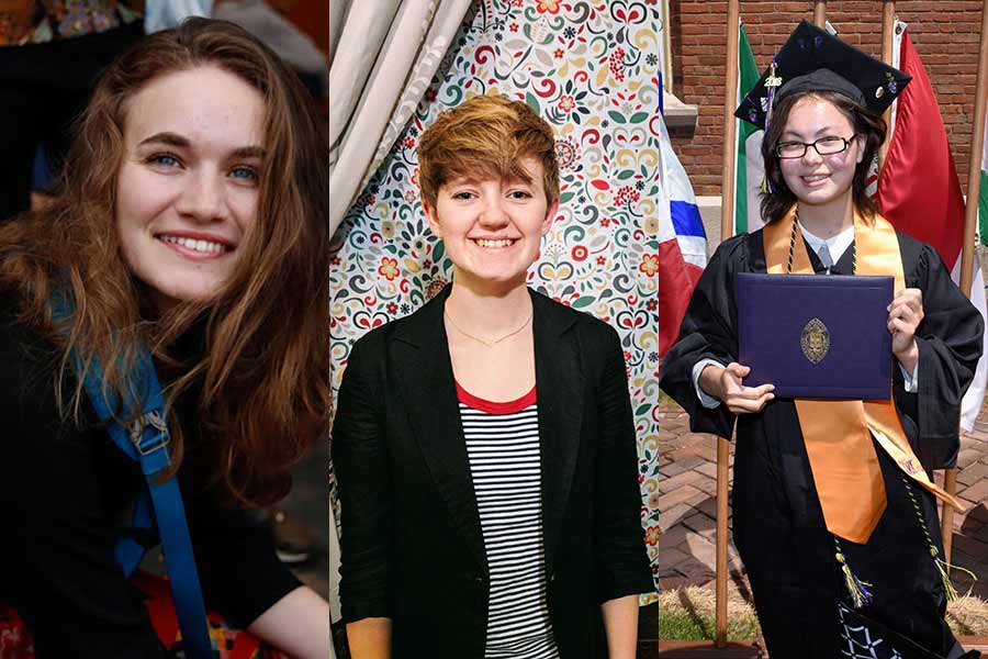 Three Knox students are teaching abroad through the prestigious Fulbright program. 