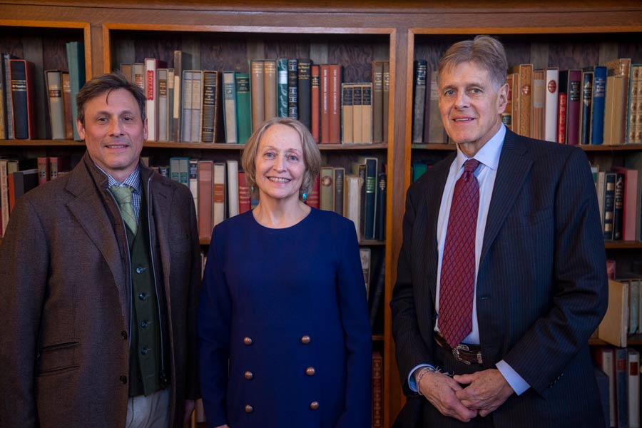 Award winners pictured together in Seymour Library