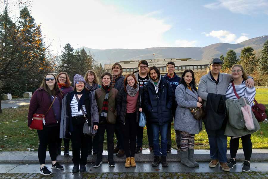 Knox students traveled to Bulgaria in connection with the class on Eastern Europe