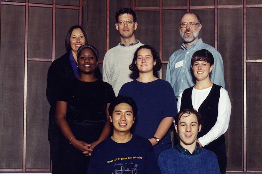 Several Knox alumni assisted with "CybeReunions" in the mid-1990s.