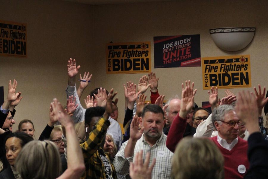 2020 Iowa Caucus photographed by Alicia Olejniczak '21