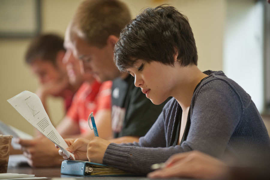 Students in class.