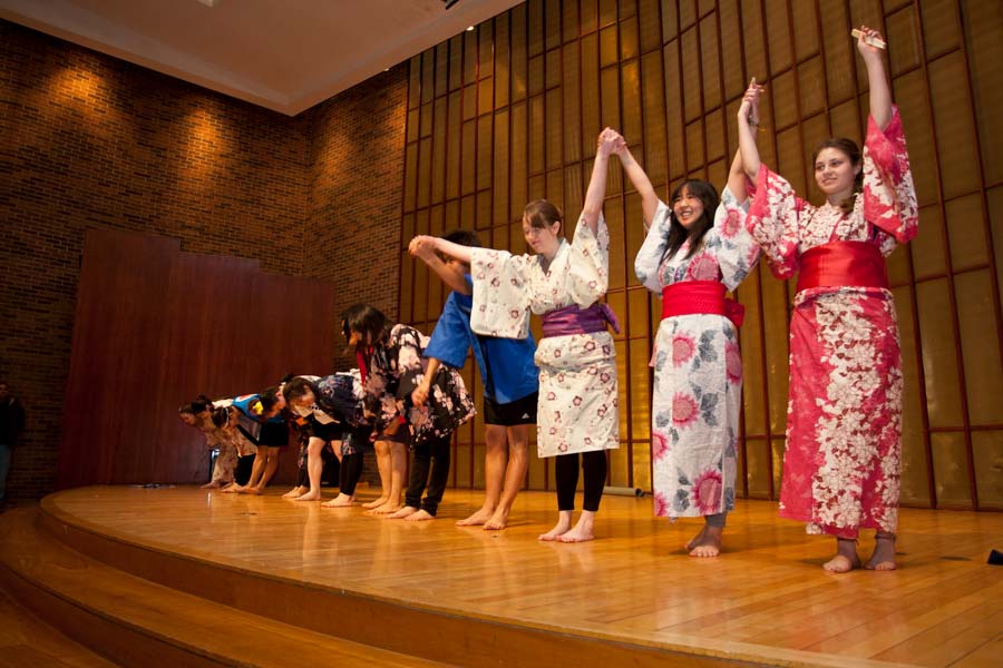 Japanese club performing during IFair.