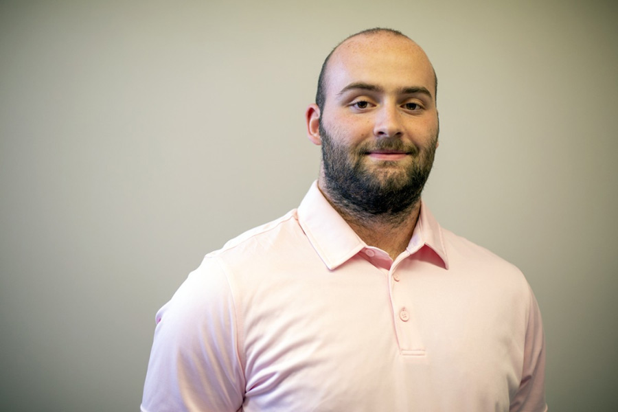 Charles Broomfield '22, who will intern with the Strategic Security Sciences Division of the Argonne National Library. 