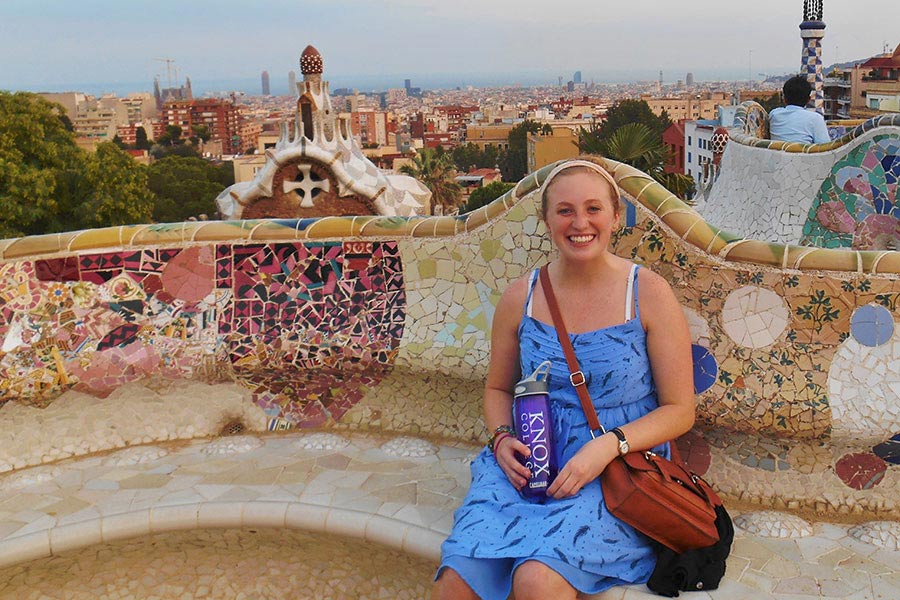Kaitlin Hutchcroft studied abroad in Barcelona
