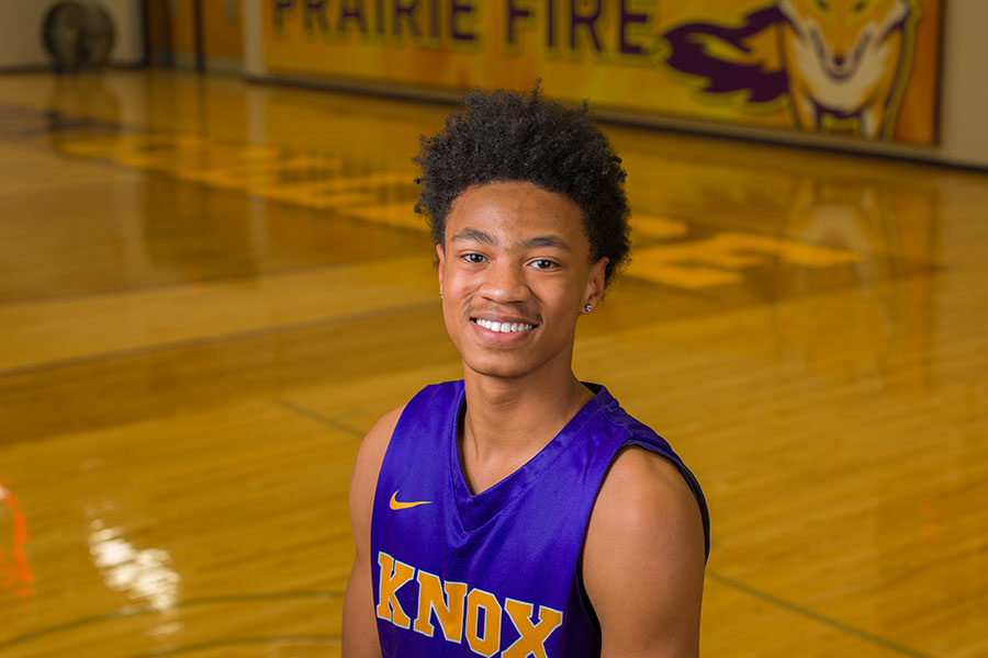 Prairie Fire basketball player Jordan Rayner '22