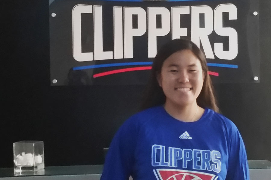 Summer Fujii is a basketball camp counselor in Los Angeles. 