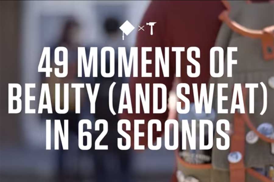 49 moments of beauty (and sweat) in 62 seconds.