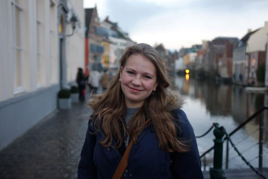 Sarah Kobernat, Gilman scholarship recipient, in Ghent, Belgium